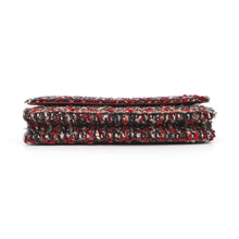 将图像加载到图库查看器中，CHANEL Chain wallet Red/MulticolorAP0250 Tweed
