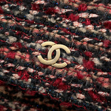将图像加载到图库查看器中，CHANEL Chain wallet Red/MulticolorAP0250 Tweed
