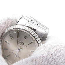 将图像加载到图库查看器中，ROLEX Datejust W36mm Stainless Steel Silver Dial16030

