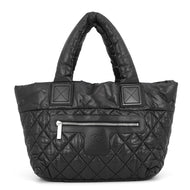CHANEL Coco Cocoon Handbag BlackA48610 Nylon Size PM
