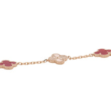 Load image into Gallery viewer, Van Cleef &amp; Arpels Vintage Alhambra 5 Motif BraceletVCARP7RP00 18K Pink Gold
