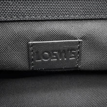 将图像加载到图库查看器中，LOEWE Flex Messenger BlackCFLXPKPX01 Suede Canvas Size Mini
