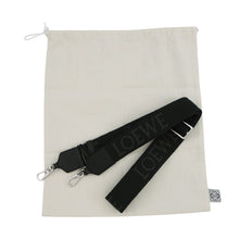 将图像加载到图库查看器中，LOEWE Flex Messenger BlackCFLXPKPX01 Suede Canvas Size Mini
