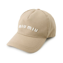Load image into Gallery viewer, MIUMIU Baseball Cap Size M Beige5HC179 Cotton100%
