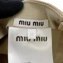 Load image into Gallery viewer, MIUMIU Baseball Cap Size M Beige5HC179 Cotton100%
