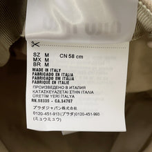 Load image into Gallery viewer, MIUMIU Baseball Cap Size M Beige5HC179 Cotton100%
