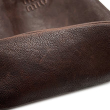 将图像加载到图库查看器中，MIUMIU Nappa Leather Mini Bag Brown5NF460 Leather

