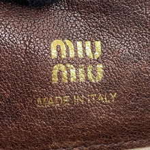 将图像加载到图库查看器中，MIUMIU Nappa Leather Mini Bag Brown5NF460 Leather
