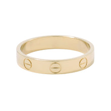 Load image into Gallery viewer, CARTIER Mini Love Ring Size 54/#14 SmallB4085054/B4085000 18K Yellow Gold
