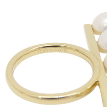 Load image into Gallery viewer, TASAKI Balance Signature Ring Size Approximately No. 12R-4398-18KYG 18K Yellow Gold
