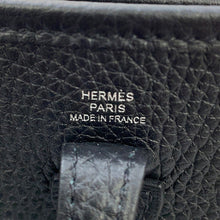 将图像加载到图库查看器中，HERMES Evelyne Long Black Taurillon Clemence Size TPM
