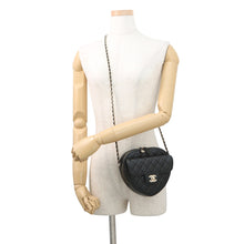 Load image into Gallery viewer, CHANEL Matelasse Heart Shape Chain Shoulder BlackAS3191-B07958-94305 Lambskin
