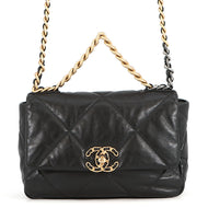 CHANEL CHANEL19 ChainShoulder BlackAS1160-B04852-94305 Shiny Lambskin Size 25