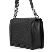 Load image into Gallery viewer, CHANEL Boy Chanel ChainShoulder Bag BlackA67087 Lambskin Size 30

