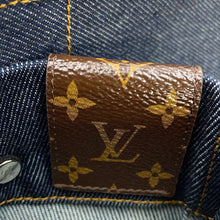 将图像加载到图库查看器中，LOUIS VUITTON Asymmetric Denim Jacket Size 34 NavyRW242WB Cotton100%

