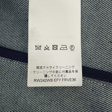 将图像加载到图库查看器中，LOUIS VUITTON Asymmetric Denim Jacket Size 34 NavyRW242WB Cotton100%

