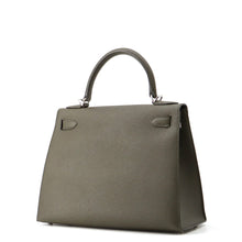 将图像加载到图库查看器中，HERMES Kelly Sellier Vert Gris Epsom Size 28
