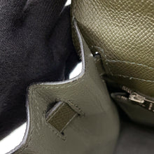 将图像加载到图库查看器中，HERMES Kelly Sellier Vert Gris Epsom Size 28
