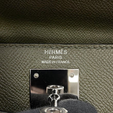 将图像加载到图库查看器中，HERMES Kelly Sellier Vert Gris Epsom Size 28

