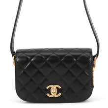 Load image into Gallery viewer, CHANEL Matelasse Full Flap Shoulder Bag BlackAS3402 Shiny Calf Leather - Suede

