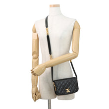 Load image into Gallery viewer, CHANEL Matelasse Full Flap Shoulder Bag BlackAS3402 Shiny Calf Leather - Suede
