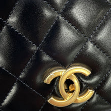 Load image into Gallery viewer, CHANEL Matelasse Full Flap Shoulder Bag BlackAS3402 Shiny Calf Leather - Suede
