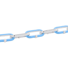 Load image into Gallery viewer, Bottega Veneta Chain choker necklace Light Blue SV925 Light BlueEnamel
