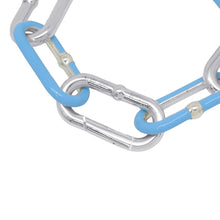 将图像加载到图库查看器中，Bottega Veneta Chain Bracelet Size S Light Blue SV925 Light BlueEnamel
