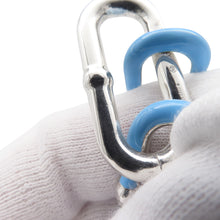 将图像加载到图库查看器中，Bottega Veneta Chain Bracelet Size S Light Blue SV925 Light BlueEnamel
