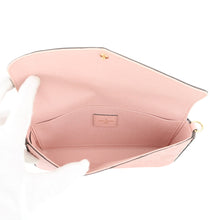 将图像加载到图库查看器中，LOUIS VUITTON Felicie Pochette Rose PoudreM67856 Monogram Empreinte Leather
