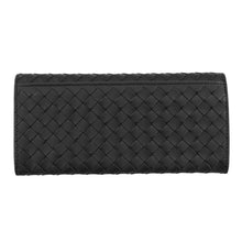 将图像加载到图库查看器中，Bottega Veneta INTRECCIATO Bifold WalletNagazai Cloth Black120697V46511000 Leather
