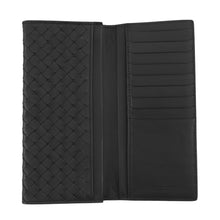 将图像加载到图库查看器中，Bottega Veneta INTRECCIATO Bifold WalletNagazai Cloth Black120697V46511000 Leather
