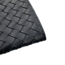将图像加载到图库查看器中，Bottega Veneta INTRECCIATO Bifold WalletNagazai Cloth Black120697V46511000 Leather
