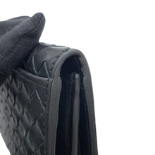 将图像加载到图库查看器中，Bottega Veneta INTRECCIATO Bifold WalletNagazai Cloth Black120697V46511000 Leather
