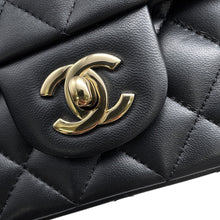 Load image into Gallery viewer, CHANEL Matelasse Top Handle Mini Flap Bag BlackAS2431 Lambskin
