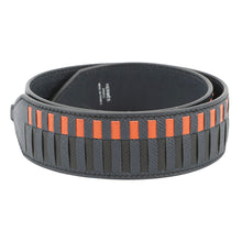 Load image into Gallery viewer, HERMES Bandouliere Tressage de Cuir Blue/Orange/Black Epsom
