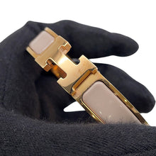 Load image into Gallery viewer, HERMES ClicH Bangle Size PM Marong rasse Enamel Gold Plated
