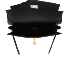 将图像加载到图库查看器中，HERMES Kelly dance 2 Black Swift Leather Size Swift Leather
