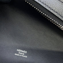 将图像加载到图库查看器中，HERMES Petite course Black Epsom
