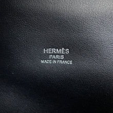 将图像加载到图库查看器中，HERMES Petite course Black Epsom
