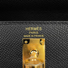 Load image into Gallery viewer, HERMES Kelly Sellier Black Epsom Size 25

