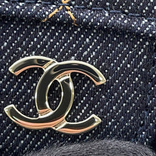 Load image into Gallery viewer, CHANEL Classic Flap Card Case Dark Blue/OrangeAP0214 Denim
