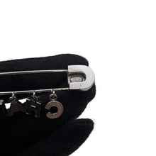 Load image into Gallery viewer, CHANEL Brooch Logo Rhinestone Metal
