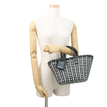 Load image into Gallery viewer, BALENCIAGA Bistro Basket Bag Black/Gray/White671342 Patent Leather Size XS
