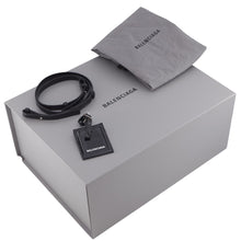 Load image into Gallery viewer, BALENCIAGA Bistro Basket Bag Black/Gray/White671342 Patent Leather Size XS
