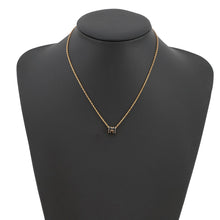 将图像加载到图库查看器中，HERMES Pop Ash Necklace Size Mini Black Lacquer Gold Plated
