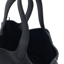 Load image into Gallery viewer, HERMES Picotin Lock Black Taurillon Clemence Size PM

