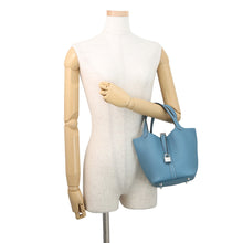 Load image into Gallery viewer, HERMES Picotin Lock New Blue Jean Taurillon Clemence Size PM
