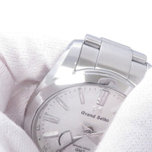 将图像加载到图库查看器中，SEIKO Grand SEIKO Spring Drive GMT W40mm Stainless Steel Silver DialSBGE279
