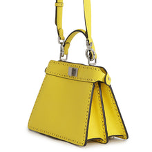 将图像加载到图库查看器中，FENDI Peekaboo Selleria I see you Yellow8BN335 Leather Size Petit
